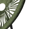 Cadeira Acapulco Alumínio Preto Corda Náutica Verde Musgo - 4