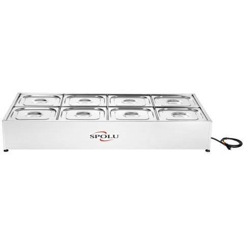 Buffet Térmico de Bancada 8 Cubas SPL5O8BC Spolu 220V