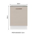 Ver imagem 3 de Balcão 60 Cm 1 Porta Branco/crema Agata Madesa