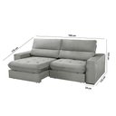 Ver imagem 4 de Sofá Aspem Linho 02 Módulos de 80cm B25cm Meu Sofá Online