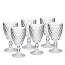 Ver imagem 1 de Cj 6 Taças Vidro P/ Vinho Bico de Abacaxi Transparente 265ml Lyor