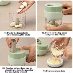 Processador Elétrico Cortador e Fatiador de Legumes Mini Pic - 3