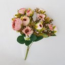 Ver imagem 3 de Flor Artificial Buquê Camélia e Margarida 30cm