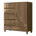 Ver imagem 1 de Cômoda Fit 1 Porta e 4 Gavetas Jequitibá - Santos Andirá