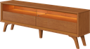 Ver imagem 3 de Rack Viena (Áustria) 180 cm 2 Gavetas com LED Naturalle Mavaular