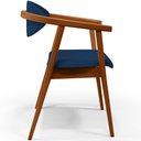 Ver imagem 7 de Poltrona Decorativa Para Sala de Estar Jantar Cecília B04 Suede Azul Marinho - Lyam Decor