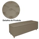 Ver imagem 3 de Calçadeira Recamier Baú Casal King 195cm Diana Suede Capuccino - DS Estofados