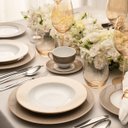 Ver imagem 1 de Aparelho de Jantar Tramontina Aurum em Porcelana Decorada 30 Peças