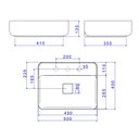 Ver imagem 5 de Cuba de Apoio Deca Slim 50x40 L.13050.M.94 Retangular com Mesa Ébano Fosco