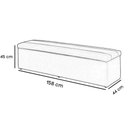 Ver imagem 4 de Calçadeira Recamier com Baú Sapateira Dubai 1,58 M Queen Size A23:a38quarto Suede Bege - Aurora