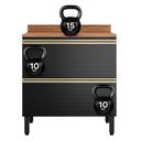 Ver imagem 6 de Balcão de Cozinha Proença 80cm 1 Porta e 1 Gaveta Nogueira Touch-carbono Prime Tx com Tampo Mdf -