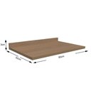 Ver imagem 2 de Módulo Cozinha Kappesberg Lótus Tampo P/ Balcão E607 80cm Canela-kappesberg