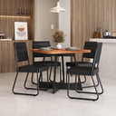 Ver imagem 1 de Conjunto Sala de Jantar 4 Cadeiras Charlotte Carraro