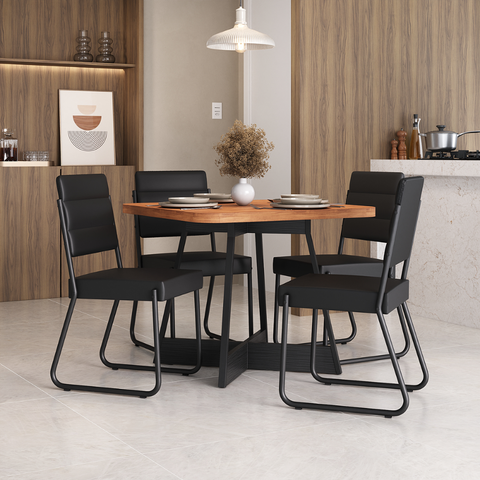 Conjunto Sala de Jantar 4 Cadeiras Charlotte Carraro