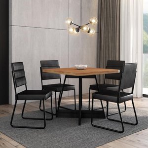 Conjunto Sala de Jantar 4 Cadeiras Charlotte Carraro