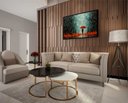 Ver imagem 3 de Quadro Decorativo Canvas Filete Abstrato Umbrela Flores Guarda Chuva Proteção Gg