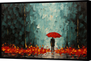 Ver imagem 1 de Quadro Decorativo Canvas Filete Abstrato Umbrela Flores Guarda Chuva Proteção Gg