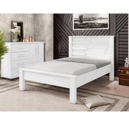 Cama Casal Geval Barcelona 1,38 - Branca - 2