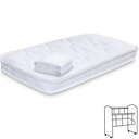 Ver imagem 1 de Colchão para Mini Berço Chiqueirinho Infantil Bebê Antialérgico 78x32x6 Cm Bf Colchões