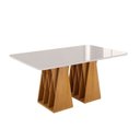 Ver imagem 6 de Conjunto Mesa com 6 Cadeiras Orquestra Marrom/Marromle/Off White