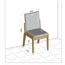 Ver imagem 4 de Conjunto Mesa com 6 Cadeiras Orquestra Marrom/Marromle/Off White