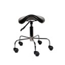 Ver imagem 2 de Cadeira Mocho Sela Texas Style Preta Cromada Dentista Tatuador Estetica Manicure Odontologia Consult
