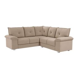 Sofá Best House Bilbao Canto em Tecido Suede Veludo - Capuccino - 1