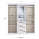 Ver imagem 3 de Guarda-Roupa com Espelho 4 Portas 3 Gavetas Siena Multimóveis VCR4151 Branco