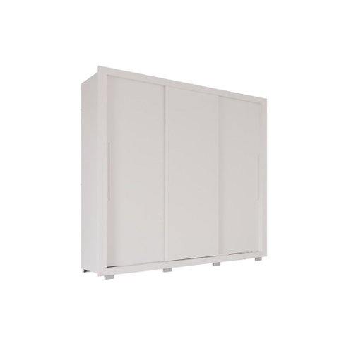 Guarda Roupa Casal Panamá 3 Portas 4 Gavetas Salleto Branco