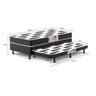 Cama Box Solteiro Umaflex Madrid com Cama Auxiliar 88 - Preto - 1