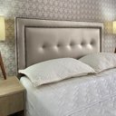 Ver imagem 1 de Cabeceira Solteiro 90 Cama Box Diamond 2 Veneza 05 Bege Corano com Pés Rbl