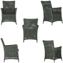 Ver imagem 2 de 4 Poltronas e 1 Mesa Igapó Alumínio Preta Corda Náutica E9 Verde