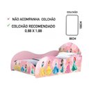 Ver imagem 3 de Cama Solteiro Princesas Rosa MDF para Quarto Infantil Menina Moderna Encantadora Segura Linda