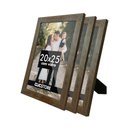 Ver imagem 1 de Kit 3 Porta Retrato 20x25 com Vidro Quadro Gravata Imagem Decoração Aparador:tabaco