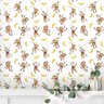 Papel de Parede Animal Macacos Galhos Bananas Gh Papel de Parede 2,5m - 2
