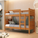 Ver imagem 3 de Beliche Bicama Solteiro Vira 2 Camas Jaspe 100% Mdf Proteção:nature