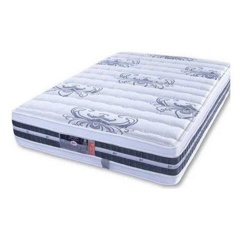 Colchão Queen Castor Silver Star Molas Pocket Double Face 34x158x198 Cinza