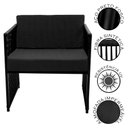 Ver imagem 2 de Conjunto para Área Externa de Fibra Sintética - Poltrona Namoradeira Mesa de Centro Santiago