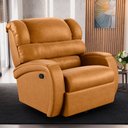 Ver imagem 1 de Poltrona do Papai Sala de Cinema Reclinável Kylie Glider Manual Giratória PU Whisky G23 Gran Belo Ky