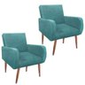 Kit 2 Poltrona Decorativa Liz Turquesa - Beatriz Decor - 2