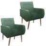 Kit 2 Poltrona Decorativa Liz Verde - Beatriz Decor - 2