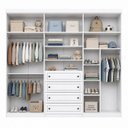 Ver imagem 6 de Guarda-Roupa Infantil 6 Portas 4 Gavetas Americano Branco Yescasa