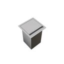 Ver imagem 1 de Lixeira Inox Embutir Quadratta Kitchen 3,9L Calha Umida com Tampa Articulada