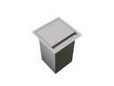 Ver imagem 1 de Lixeira Inox Embutir Quadratta Kitchen 3,9L Calha Umida com Tampa Articulada