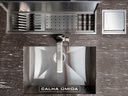 Ver imagem 6 de Lixeira Inox Embutir Quadratta Kitchen 3,9L Calha Umida com Tampa Articulada