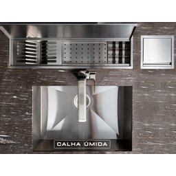 Lixeira Embutir Quadratta Kitchen At 2020 3,9l Calha Umida - 6