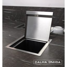 Lixeira Embutir Quadratta Kitchen At 2020 3,9l Calha Umida - 2