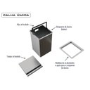 Ver imagem 3 de Lixeira Embutir Quadratta Kitchen At 2020 3,9l Calha Umida