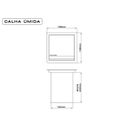 Ver imagem 4 de Lixeira Inox Embutir Quadratta Kitchen 3,9L Calha Umida com Tampa Articulada