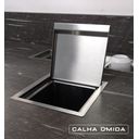 Ver imagem 2 de Lixeira Inox Embutir Quadratta Kitchen 3,9L Calha Umida com Tampa Articulada
